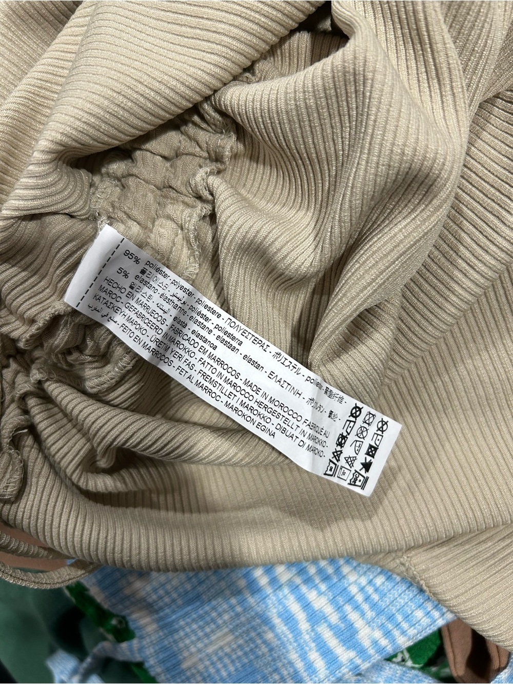 Zara Cream Ribbed Racerback Mini Dress - Picture 8 of 8